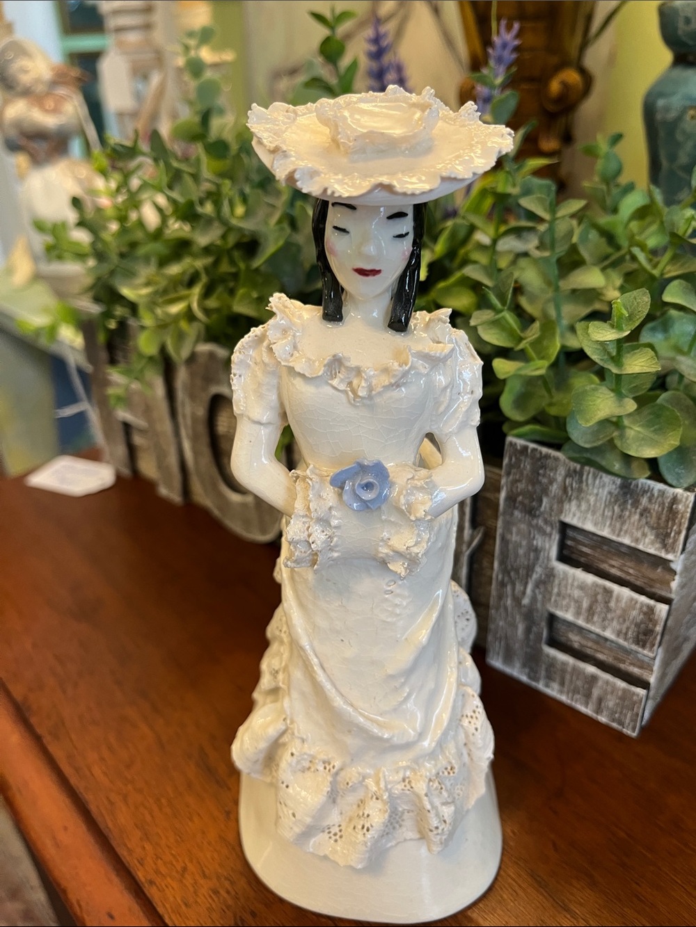 Ceramic piece, handmade art pottery figurine